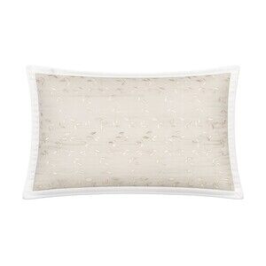 Bay Linens by Dianne Morris Embroidered Standard Pillow Sham Ivory Elegant Home